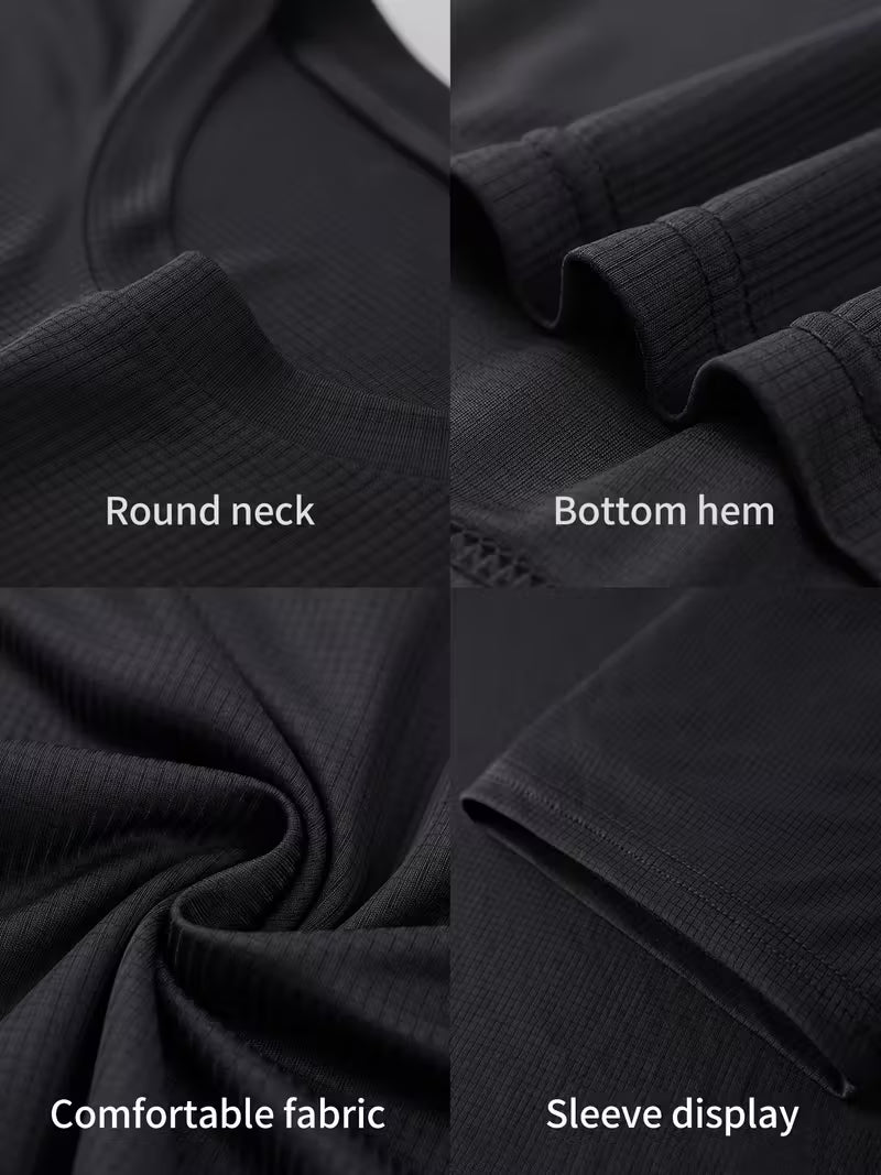 męska szybkoschnąca koszulka do biegania i fitnessu – ultra cienki materiał